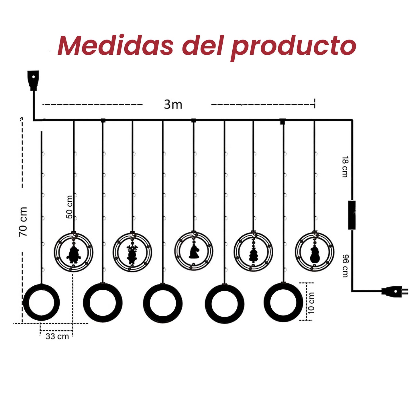Aros Luminosos de Navidad